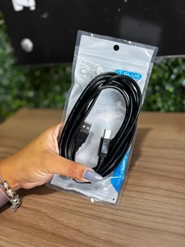 Cabo USB para Impressora - 3 METROS IT-BLUE