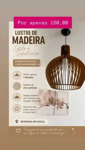 Lustre para sala de estar 