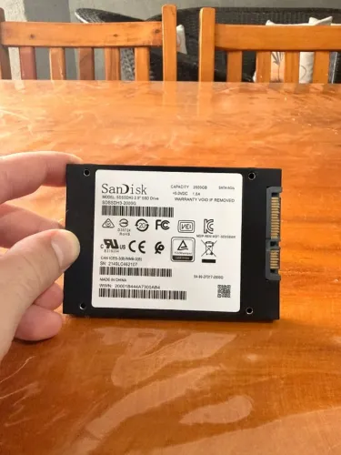SSD SATA 2TB SANDISK (PEGO SEU USADO NA TROCA)
