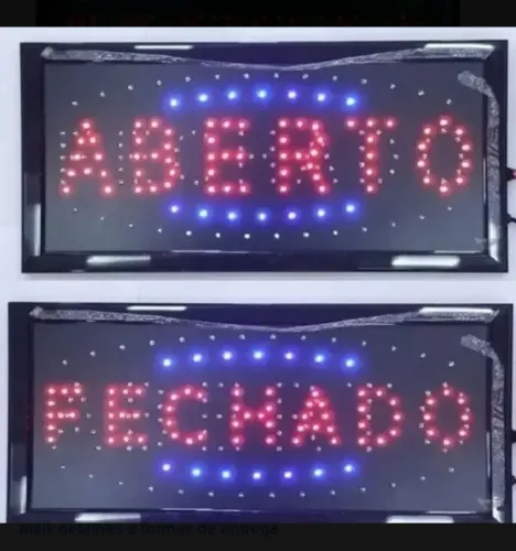 Painel aberto e fechado