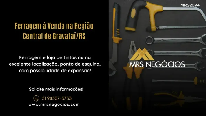 Ferragem à Venda na Região Central de Gravataí/RS