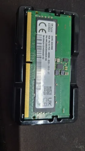 Memória Notebook 8GB SK hynix DDR5 4800MHz SODIMM