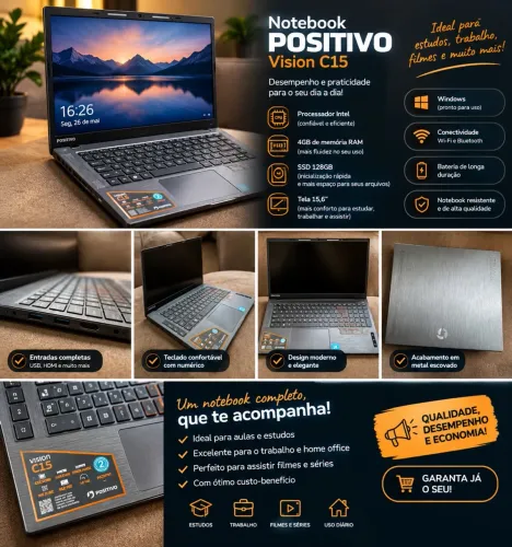Vendo notebook positivo