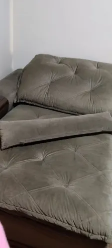 Sofá Retrátil 2,50x1,80 com molas ensacadas tecido suede estudo trocas