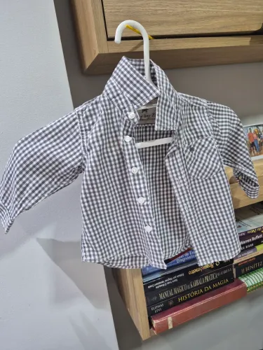 Camisa xadrez zara baby