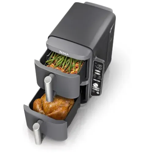 Fritadeira Air Fryer Ninja Doublestack XL SL401 6 Em 1 110V - Cinza
