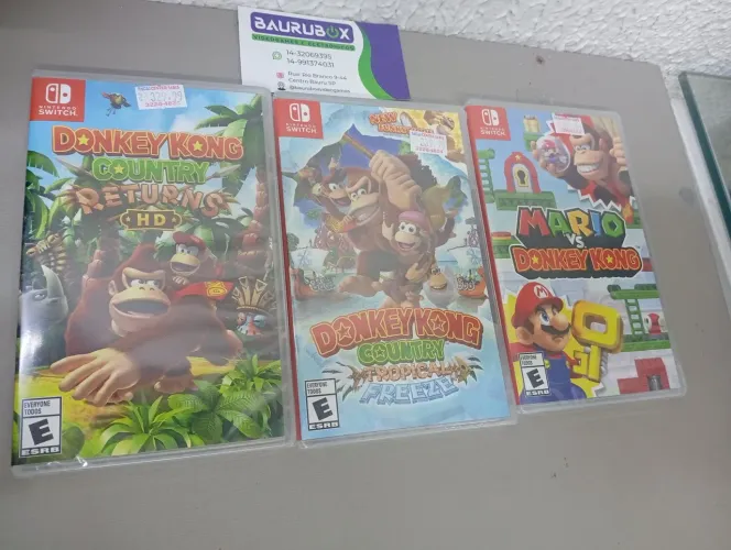Jogos Donkey Kong (Novos/Lacrados) - Nintendo Switch a partir de R$ 299,99