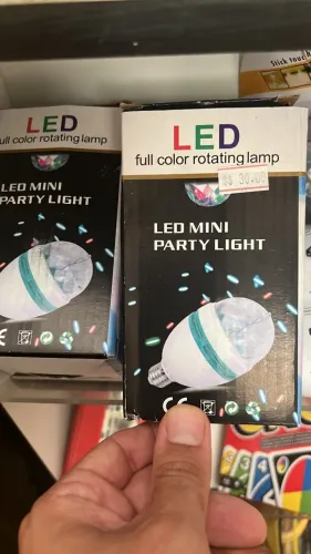 Lâmpada Globo de Luz Giratório Led Colorido Rgb Bivolt