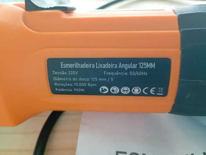 Vendo excelente esmerilhadeira lixadeira angular 120 mm