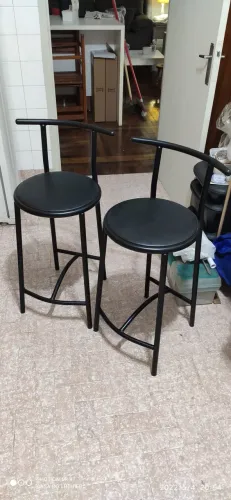 Bancos Banquetas Tok Stock 2 Pretas Altas