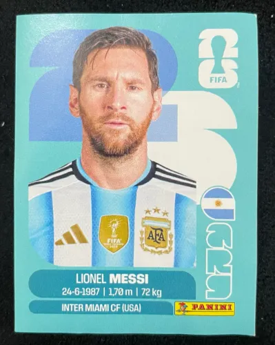Figura original do Messi da Copa