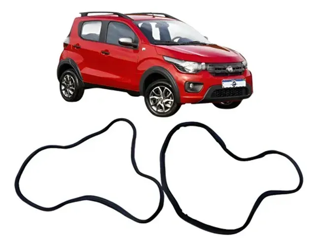 Kit Borracha Dianteira Fiat  Mobi Way 1.0 2018