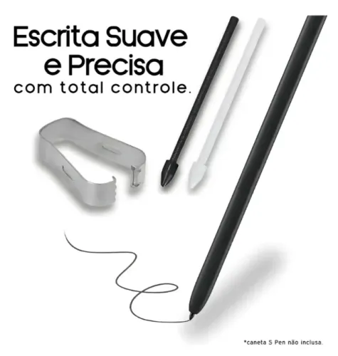 Refil Pontas para Caneta S Pen p/ Samsung Tab S6, S7, S7Lite Note - 5 unidades - LACRADO