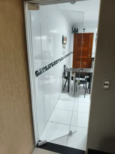Porta de vidro completa 204x77