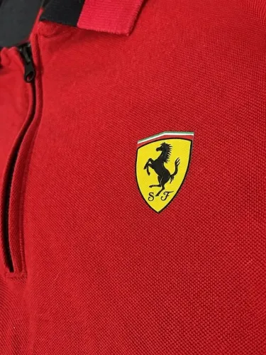 Polo Puma Ferrari Scuderia Race vermelha tamanho P/S