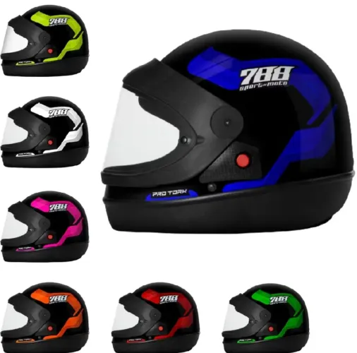 Capacetes 58 e 60 Fechados Para Motos em Promoção Estilo San Marino