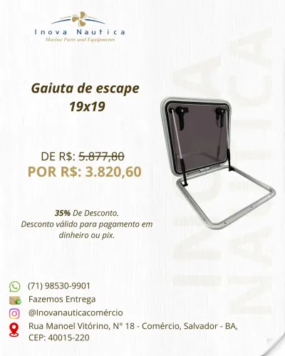 Gaiuta de escape 19x19