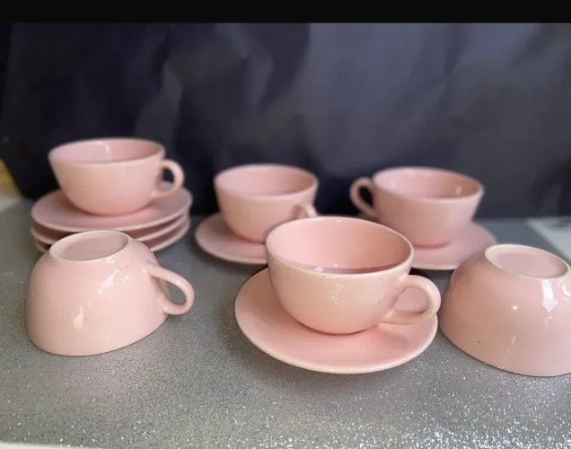 Conjunto de Xícaras Rosa