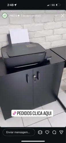 Armario Preto Baixo com chave 0,80x0,38x0,75 (500,00) 