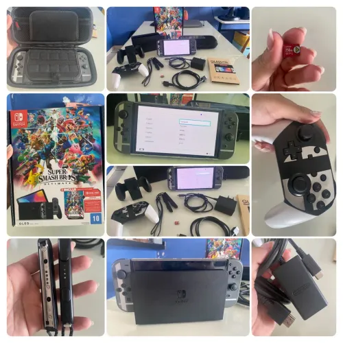 Nintendo Switch OLED Edição Limitada Super Smash Bros | Completo na Caixa | Impecável