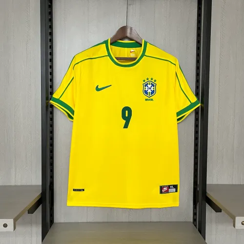 CAMISA BRASIL 1998 PRONTA ENTREGA ( RONALDO 9)