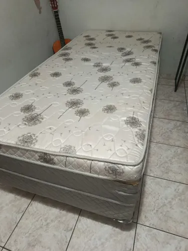Cama solteiro box conjugada molas ensacadas