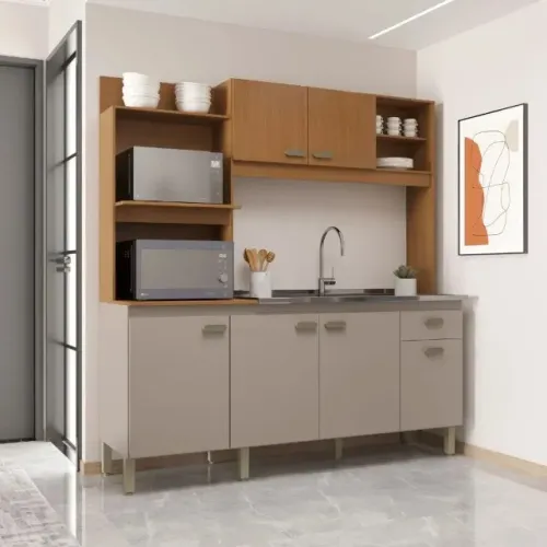 KIT COZINHA 6 PORTAS 1 GAVETA NOVO MONTAGEM GRATUITA
