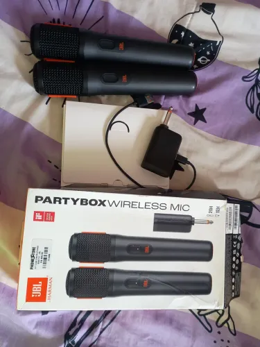 Par de Microfones JBL PartyBox Wireless MIC