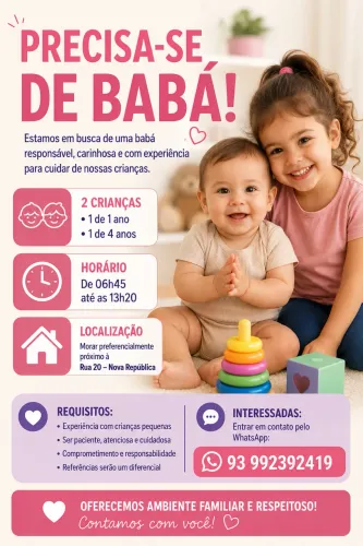 Precisa-se de babá