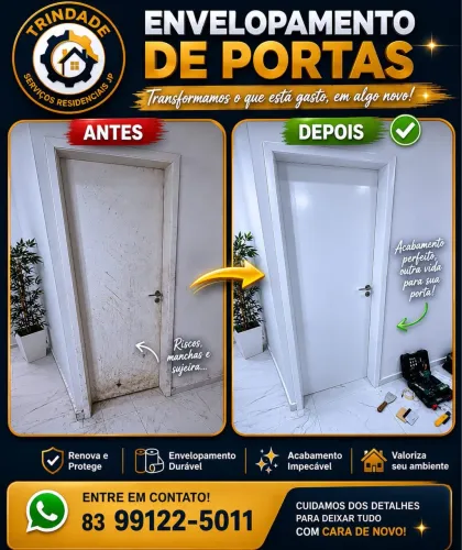 Envelopamento de portas e móveis