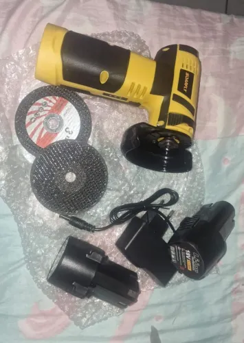 Lixadeira Elétrica cm 2 bateria 2 disco