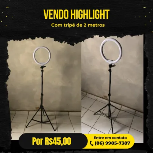 HIGHLIGHT, SOFT BOX E TRIPÉ PARA CELULAR