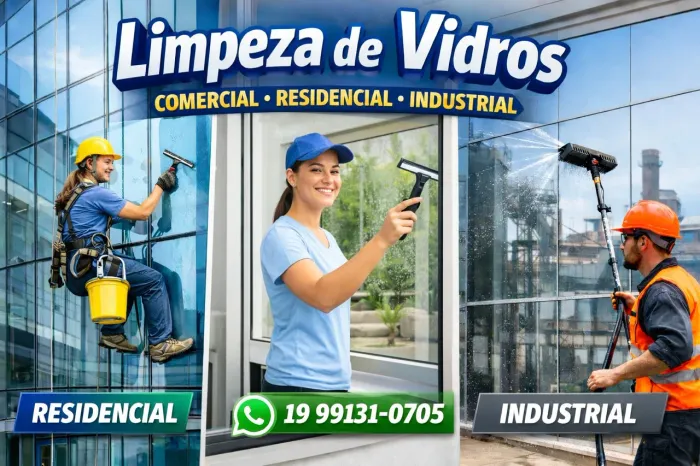 Limpeza de Vidros Profissional
