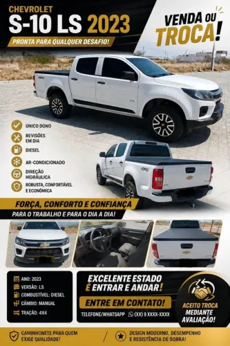 Chevrolet S10 Pick-up LS 2.8 TDI 4X4 CD Dies. Mec. 2023