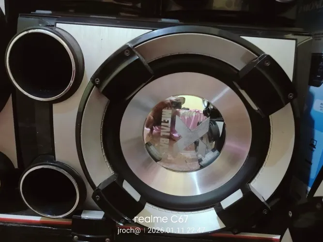 Caixa subwoofer do Mini system LG CM 9520