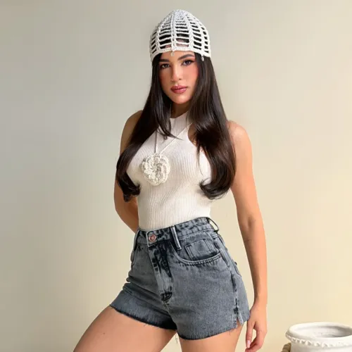 Short jeans feminino