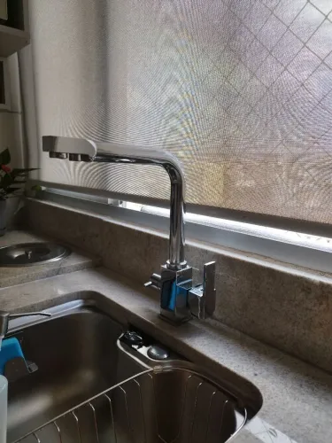 Torneira monocomamdo com Misturador água fria e quente e filtro
