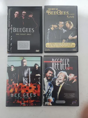 4 DVDs musicais originais Bee Gees