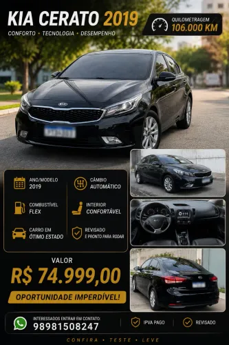 Kia Motors Cerato 1.6 16V Flex Aut. 2019
