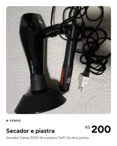 Secador e piastra