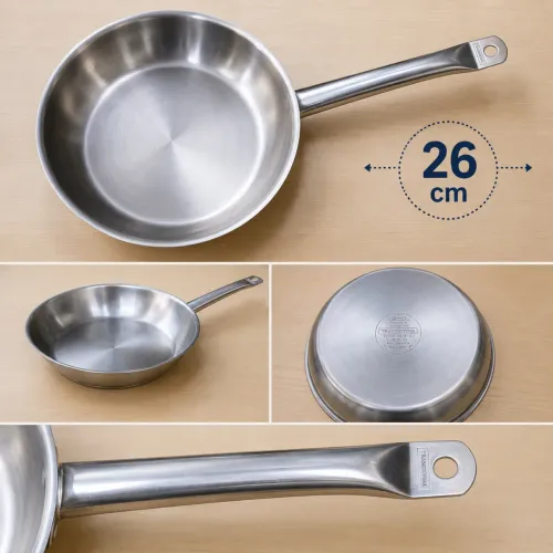 Frigideira Tramontina Professional Inox 26cm - Várias Unidades