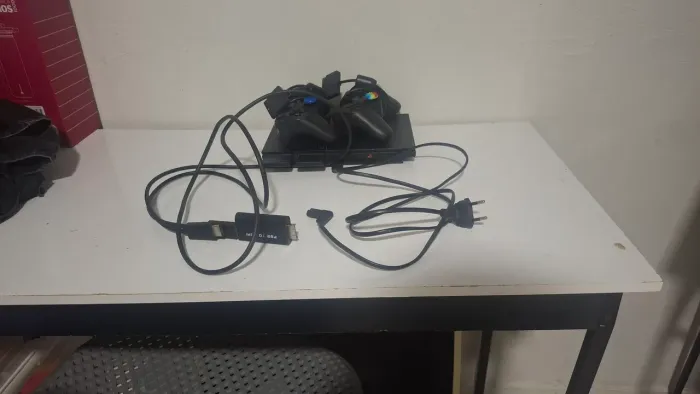 PS2 novo 2 memory e controles.