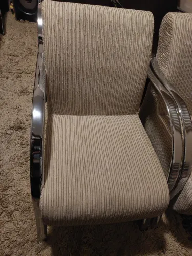 Poltrona com braço Inox 