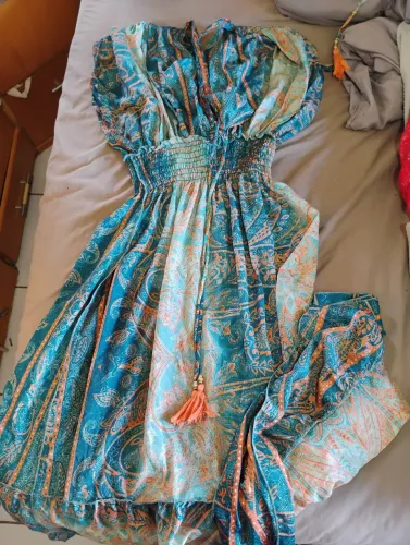 Vestido indiano verde