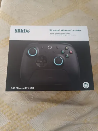 Controle 8bitdo Ultimate 2 Sem fio - com dock de carregamento