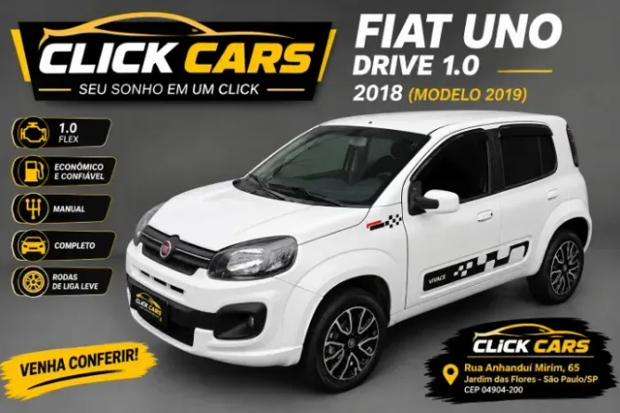 Fiat Uno Drive 1.0 Flex 6V 5P 2019