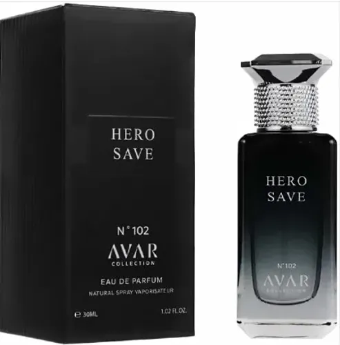 Perfume Avar Collection Hero Save N.102 30ML Eau de Parfum Masculino