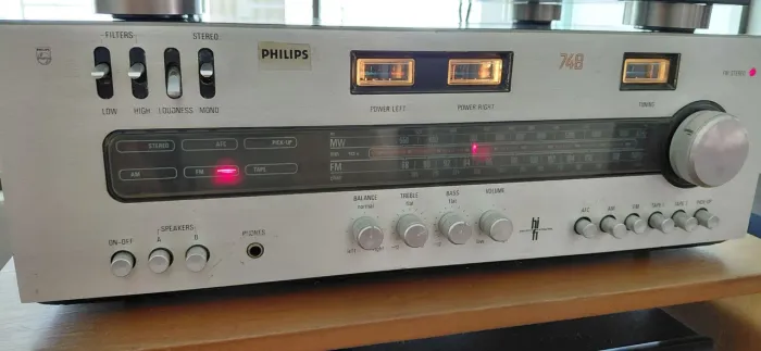 Receiver philips 748 funcionando tudo!