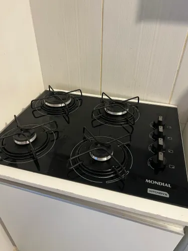 Cooktop 4 Bocas + Balcão de Cozinha