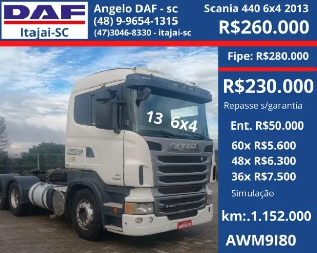 Scania R440 6x4 2013